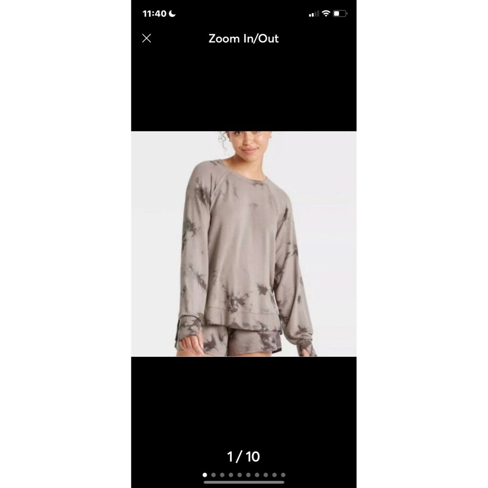 NWT Joylab Joy Lab Tie Dye Brown Sweatshirt Size M